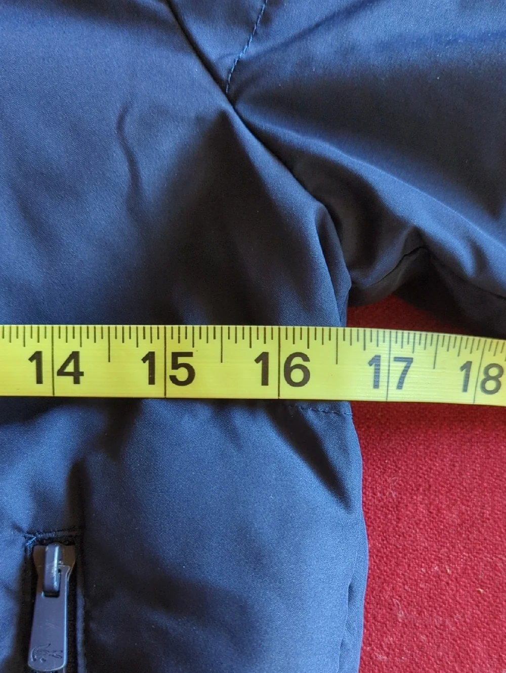Lacoste Kid's' Navy Hooded Puffer Jacket Size 5